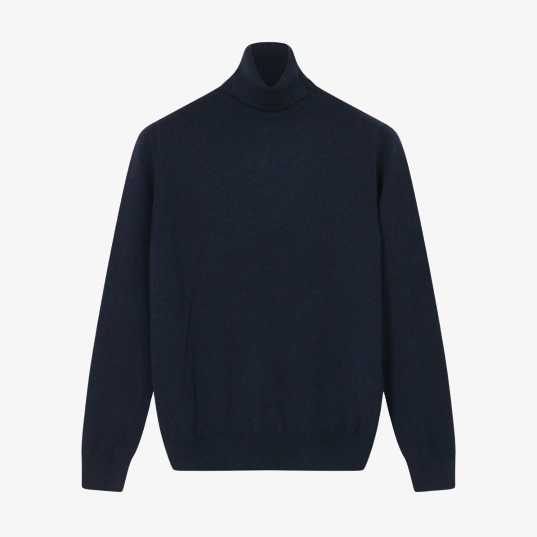 Plain turtleneck Navy