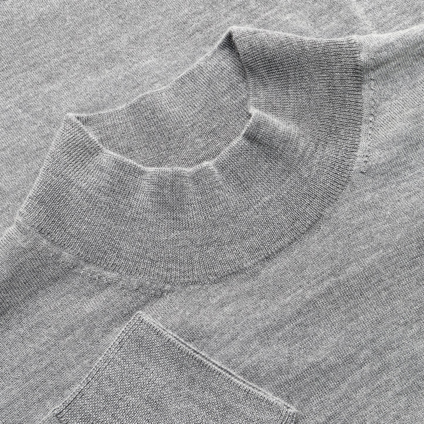 Luno Cashmere Crewneck Ghiaccio Gray Sweater