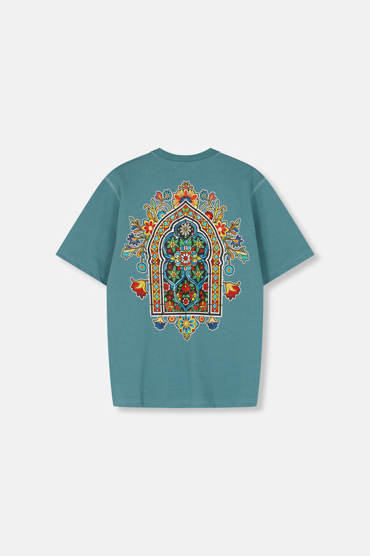Casa Palermo T-Shirt Petrol – side view