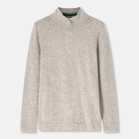 Napolitano Beige Cashmere Turtleneck Jumper