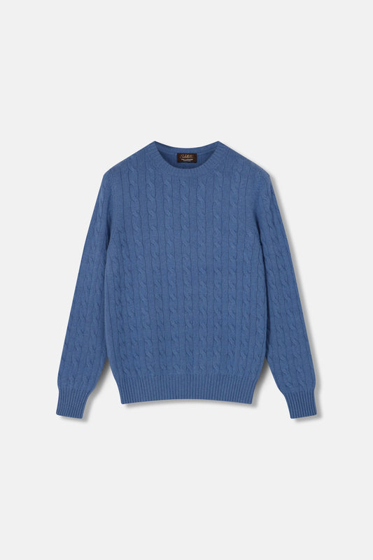 Capri Cable Knit Cashmere Sweater