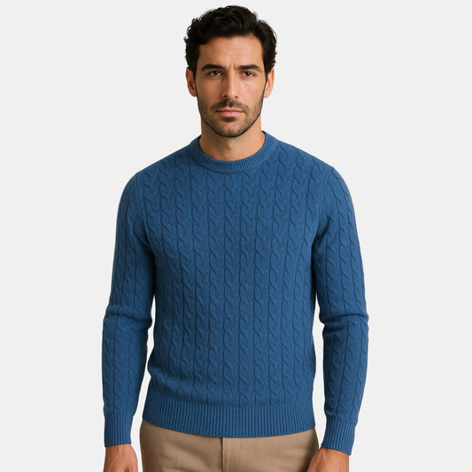 Capri Cable Knit Cashmere Sweater