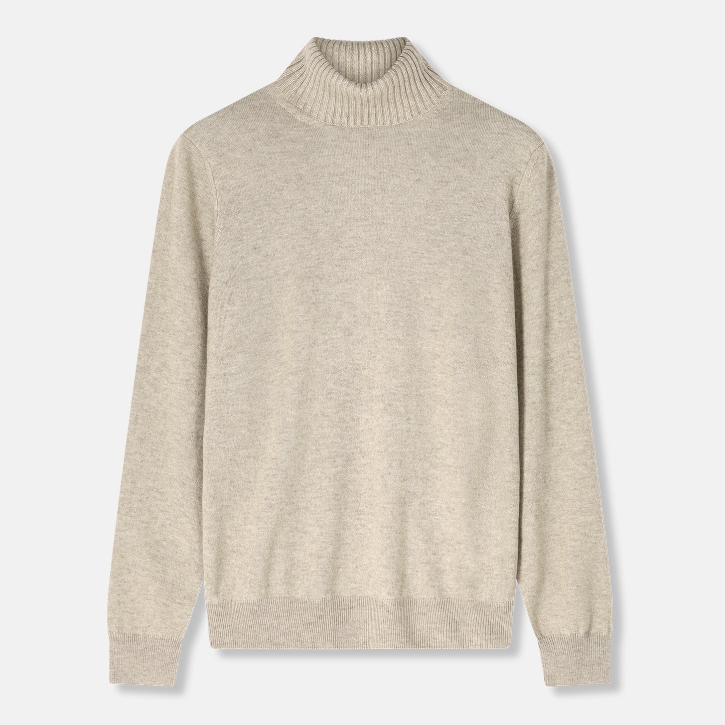 Napolitano Beige Cashmere Turtleneck Jumper
