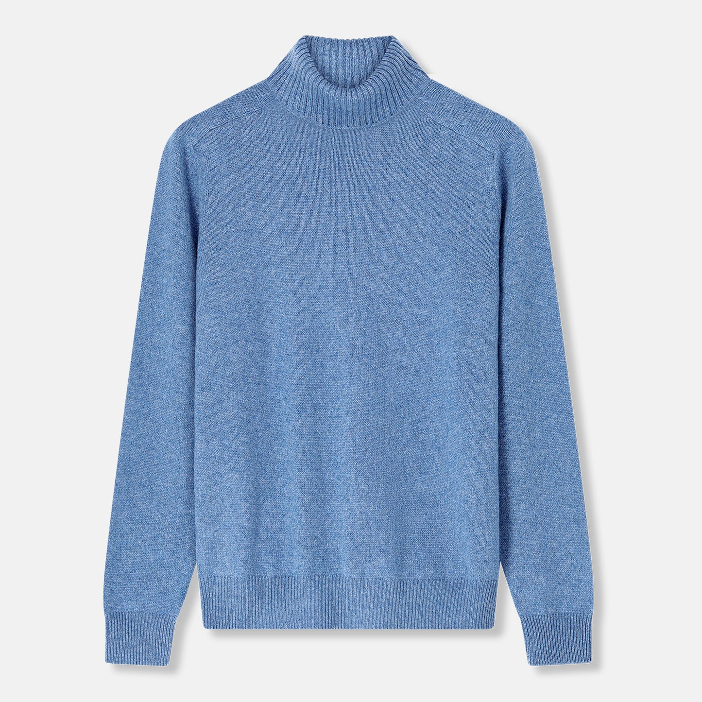 Napolitano Blue Cashmere Turtleneck Jumper