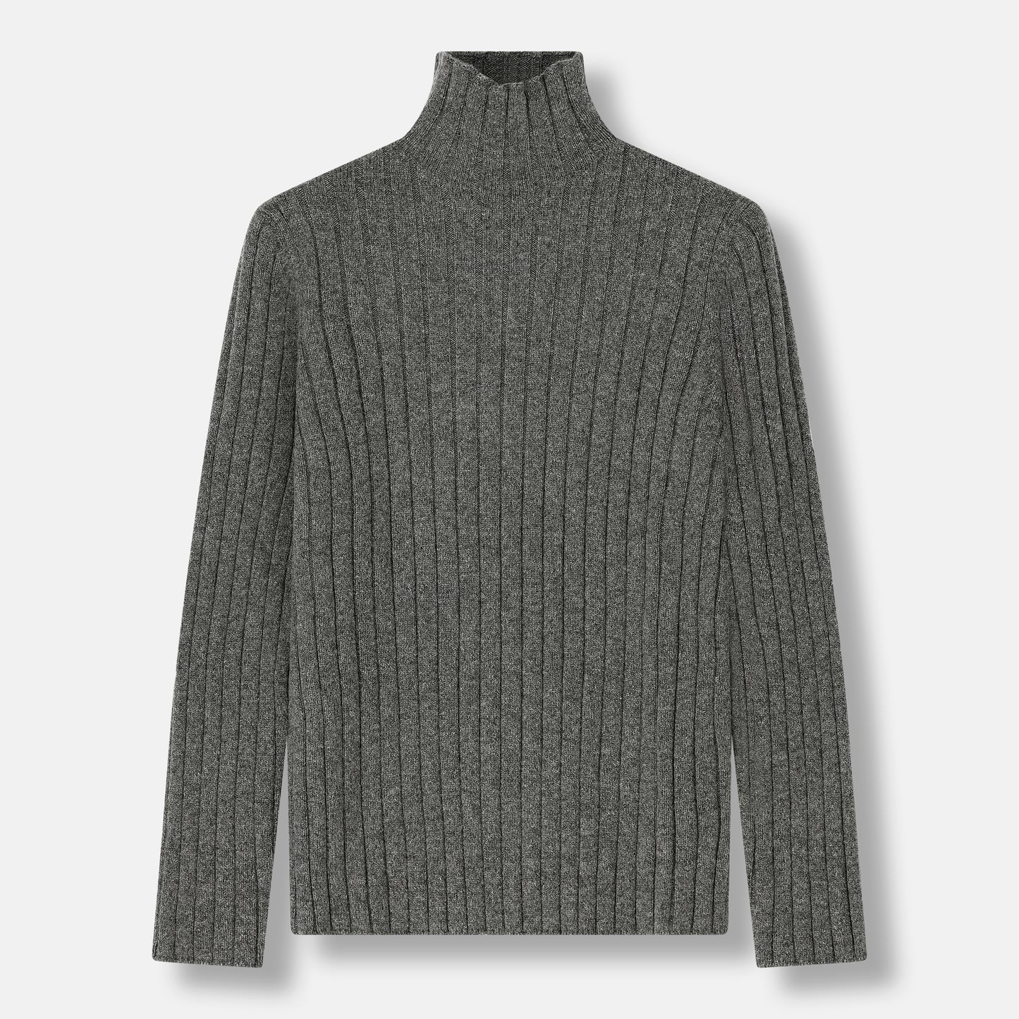 Alpen Turtleneck Dark Grey — front view