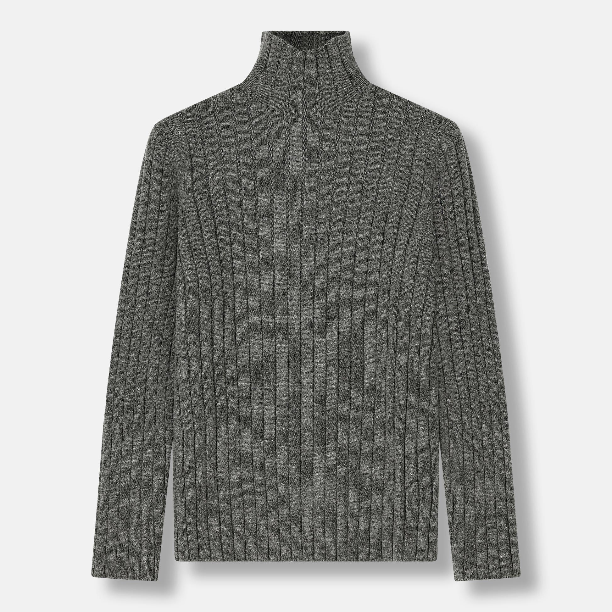 Alpen Turtleneck Dark Grey — front view