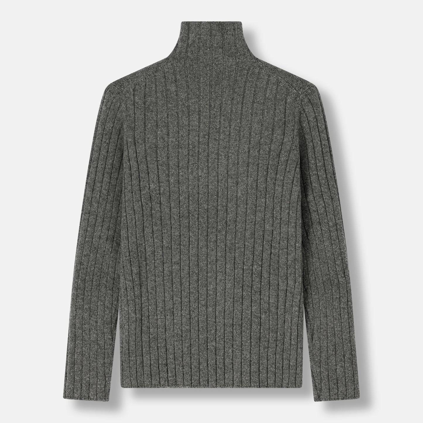 Alpen Turtleneck Dark Grey — back view