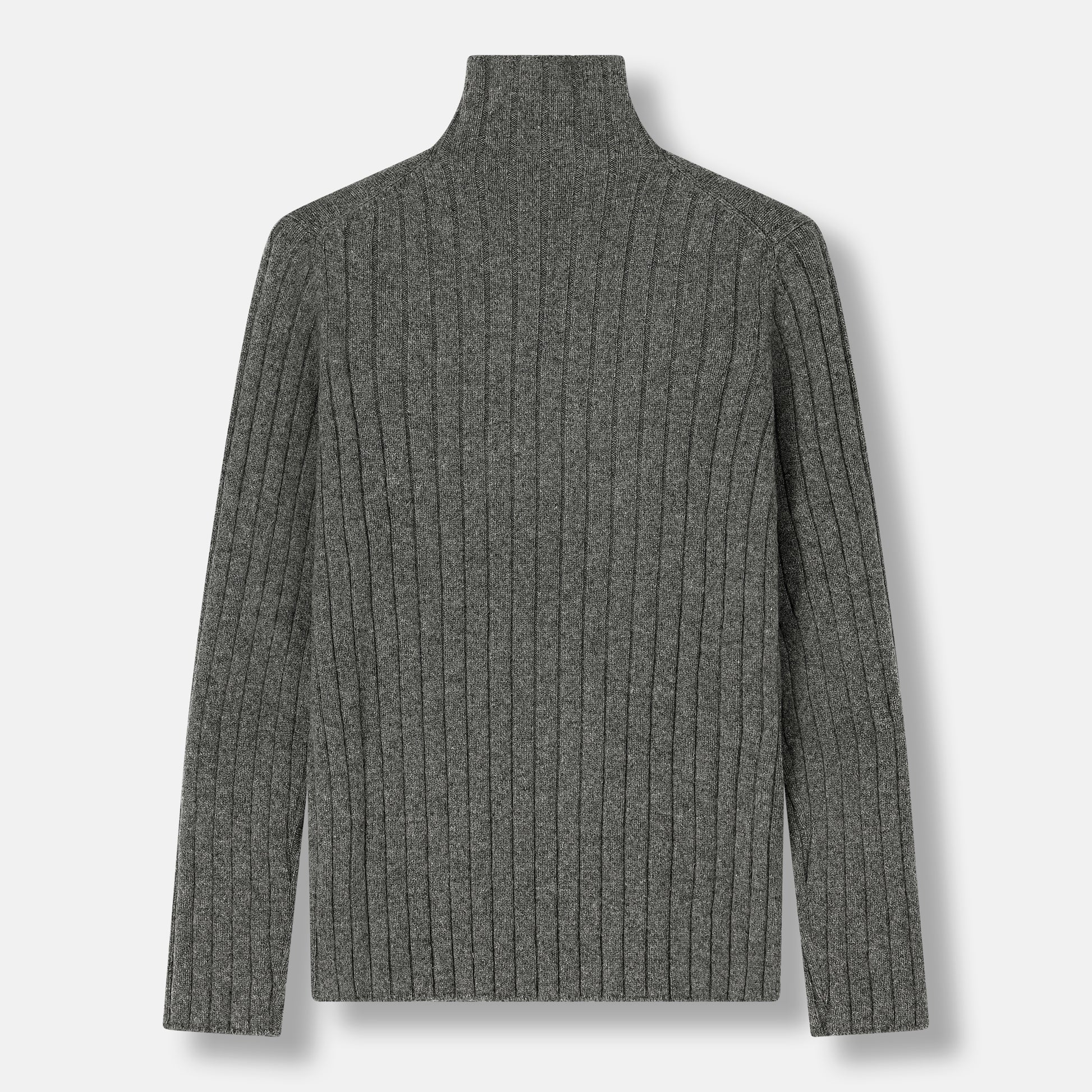 Alpen Turtleneck Dark Grey — back view