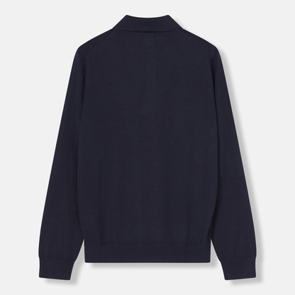 Blu Notte Polo Navy — back view