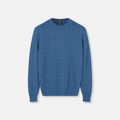 Capri Crewneck Steel Blue — back view