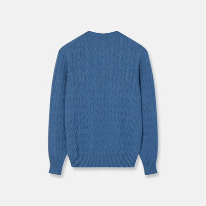 Capri Crewneck Steel Blue — side view