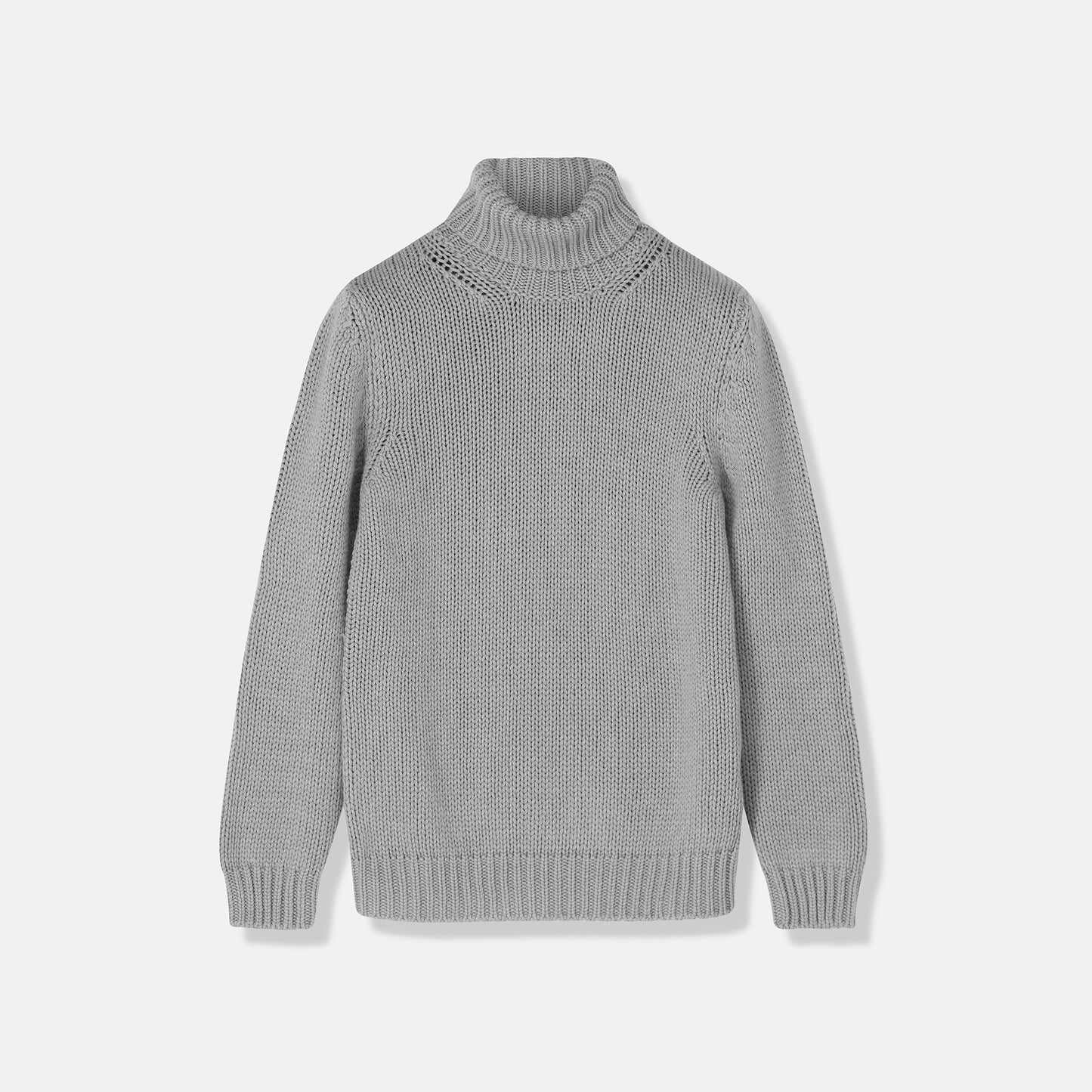 Dolce Vita Nuvola Sky Gray Cashmere Turtleneck