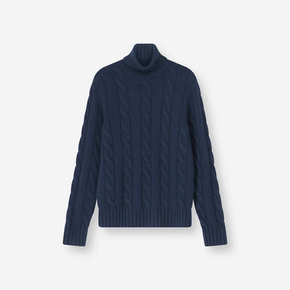 Dolcevita Turtleneck Navy Profondo — front view