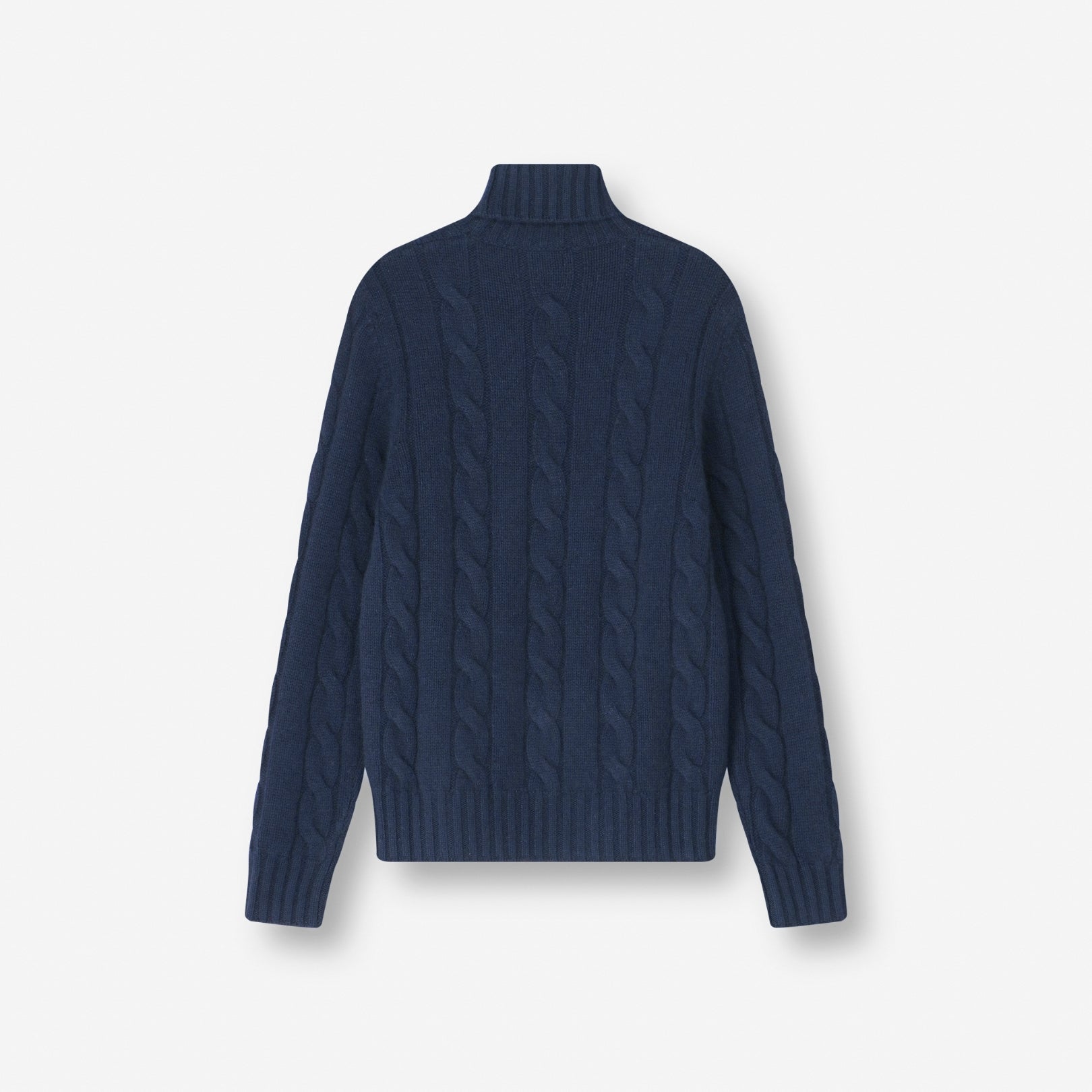 Dolcevita Turtleneck Navy Profondo — back view