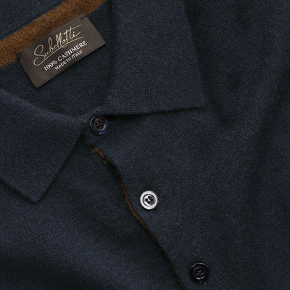 Firenze Polo Navy — collar detail