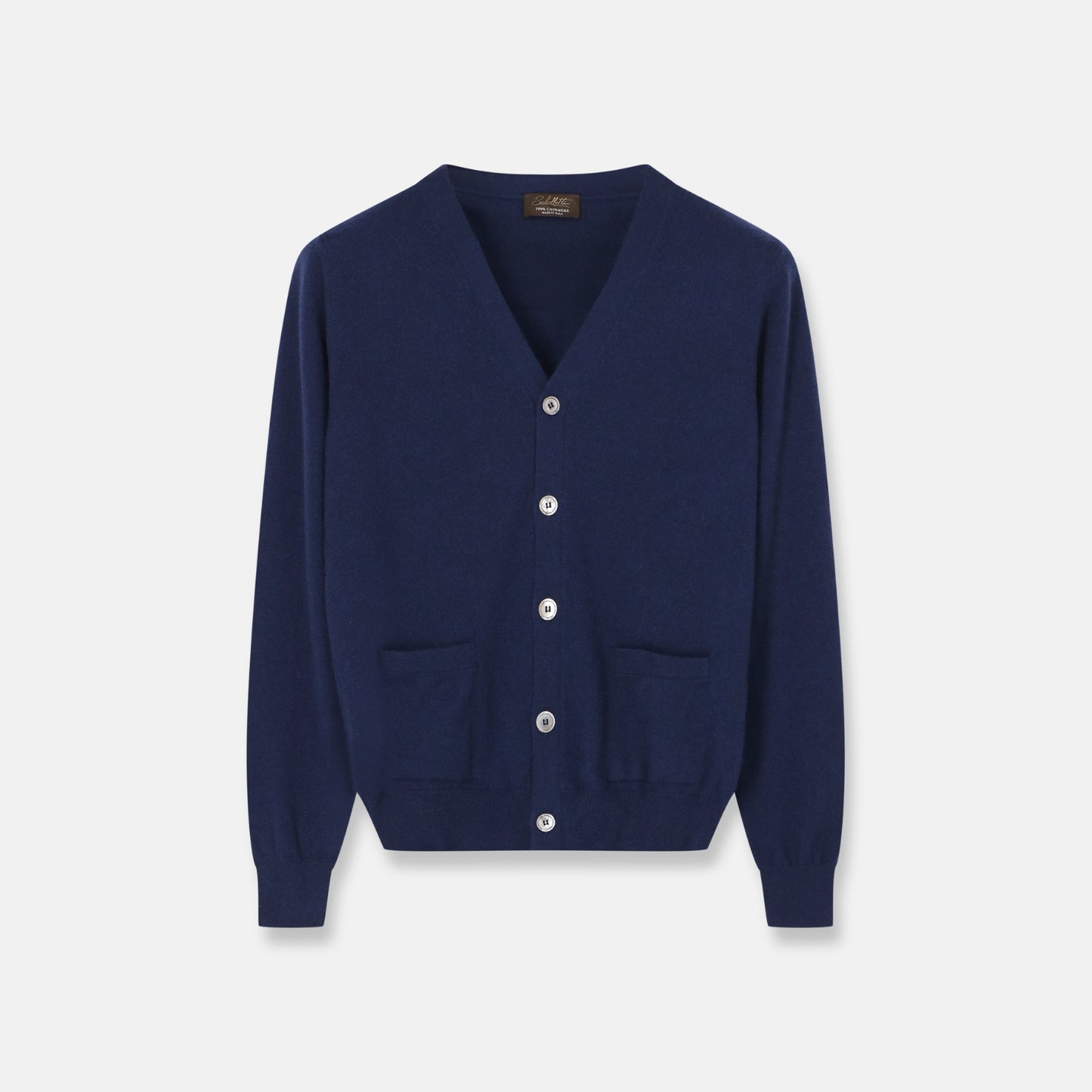 Lugano Cardigan Navy — front view