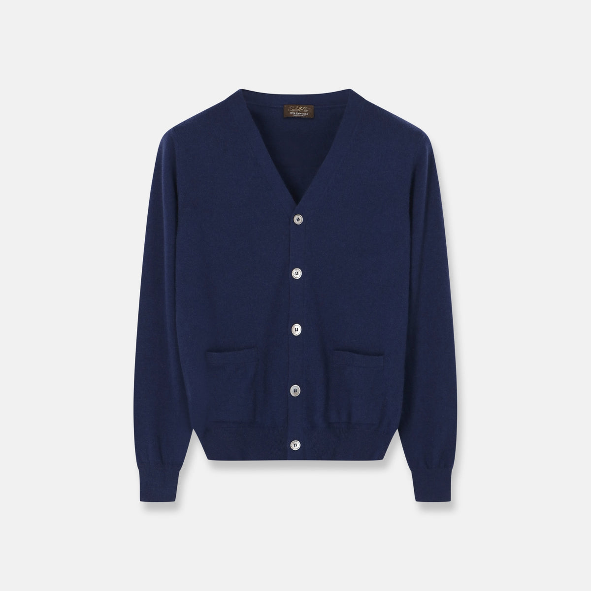 Lugano Cardigan Navy — front view
