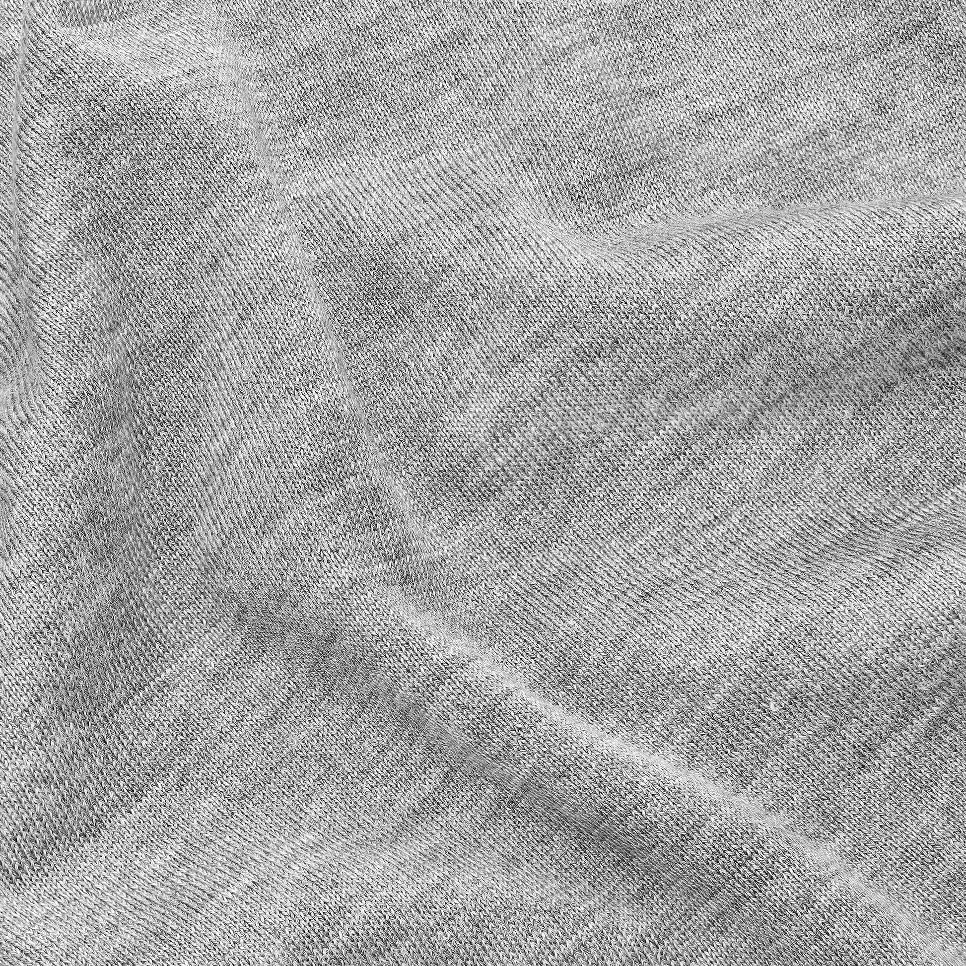 Luno Crewneck Grey — knit detail