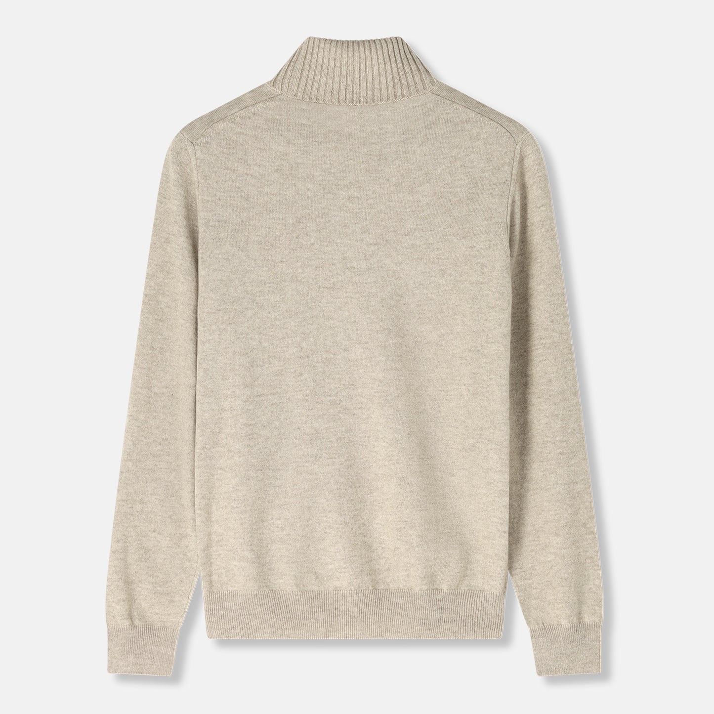 Napolitano Turtleneck Beige — close-up collar detail