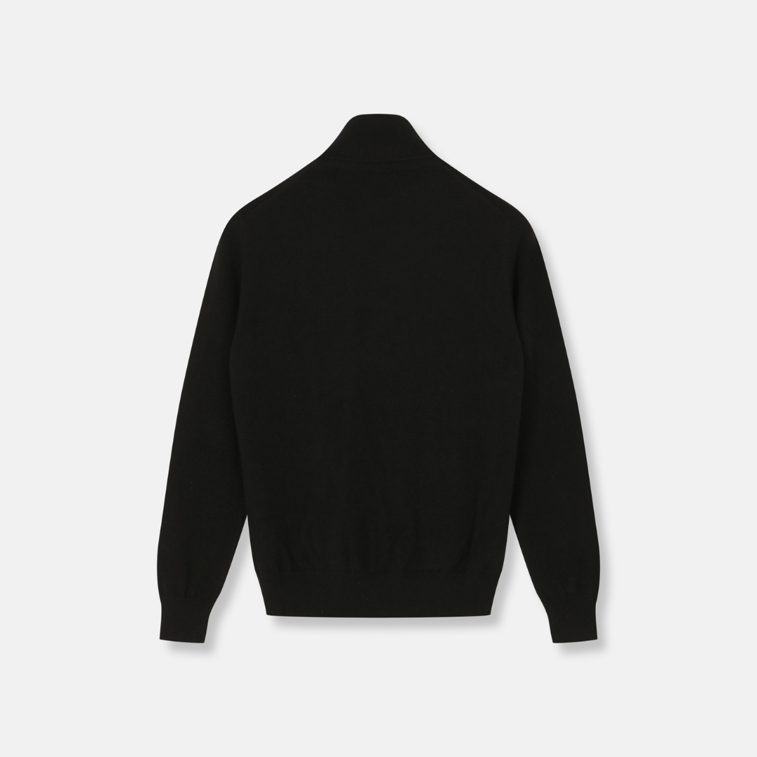 Napolitano Turtleneck Black — side profile