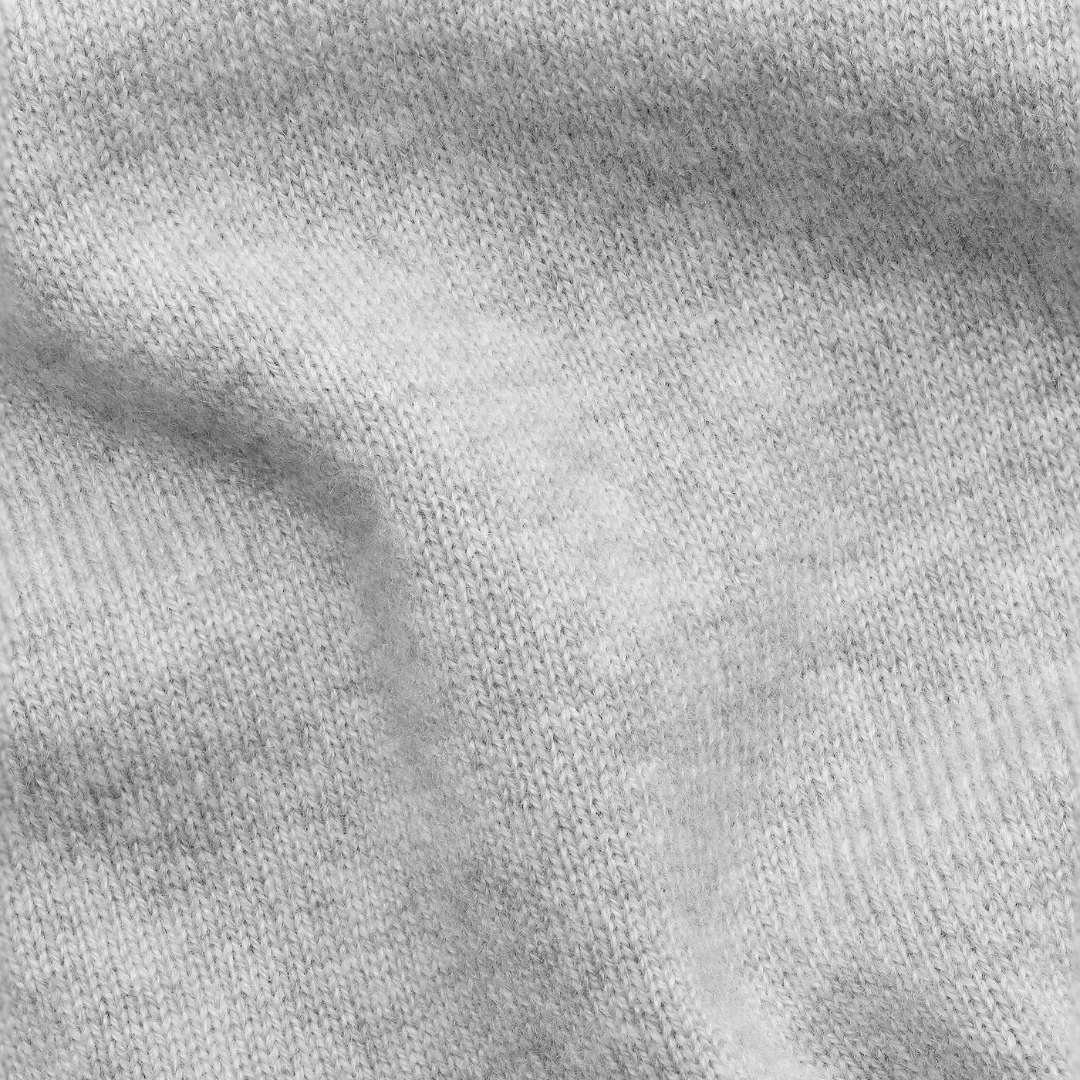 Napolitano Turtleneck Silver — knit detail