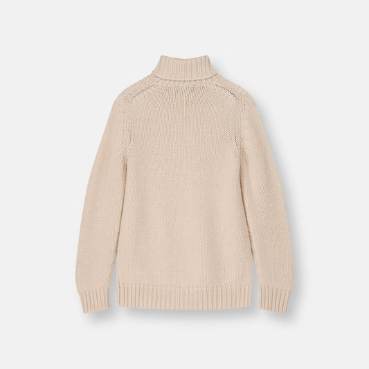 Nuvola Crewneck Latte — side view