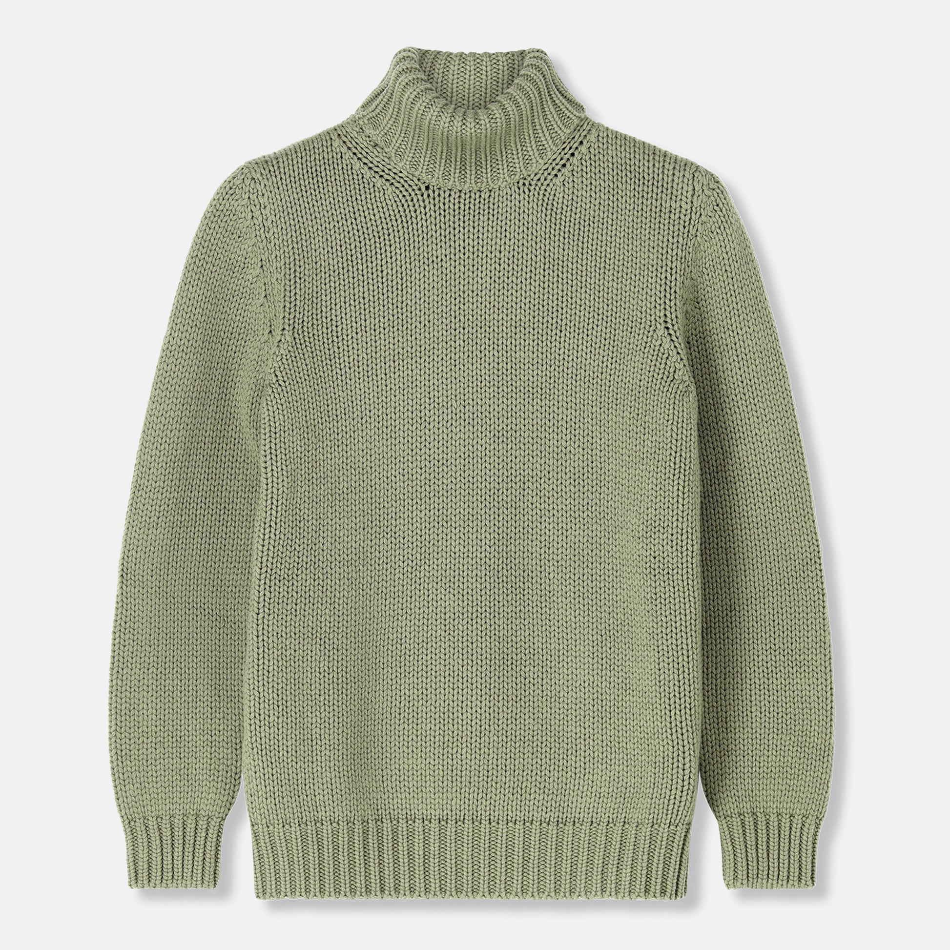 Nuvola Turtleneck Green by SUBELLOTTI — front view