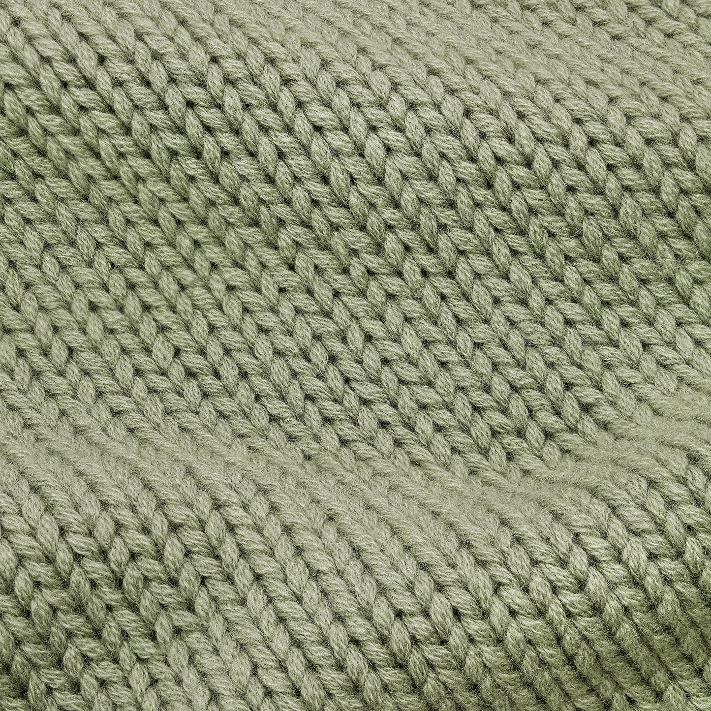 Nuvola Turtleneck Green — knit texture close-up