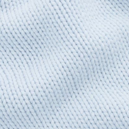 Nuvola Turtleneck Sky Blue side profile in Italian cashmere