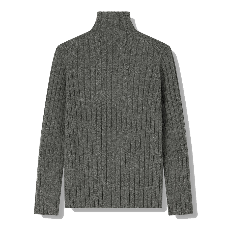 Alpen Turtleneck Dark Grey — back view