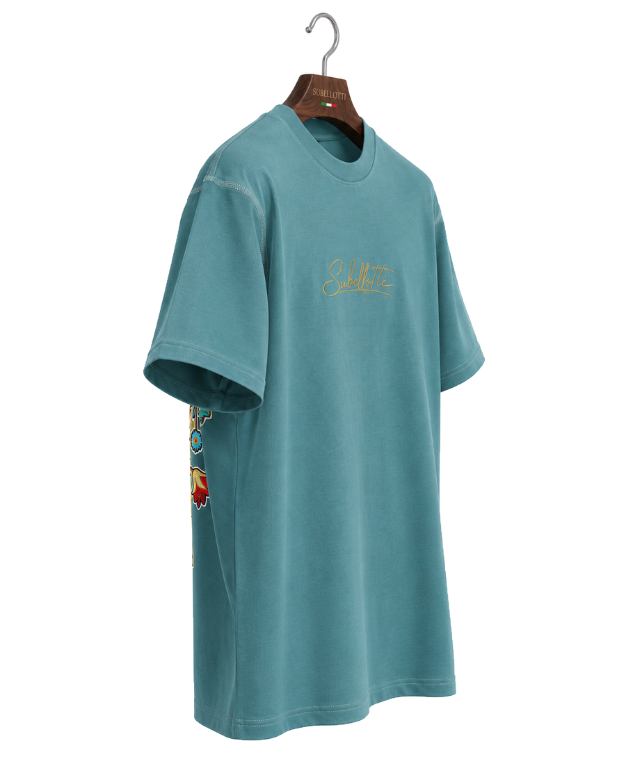 Casa Palermo T-Shirt Petrol — Side