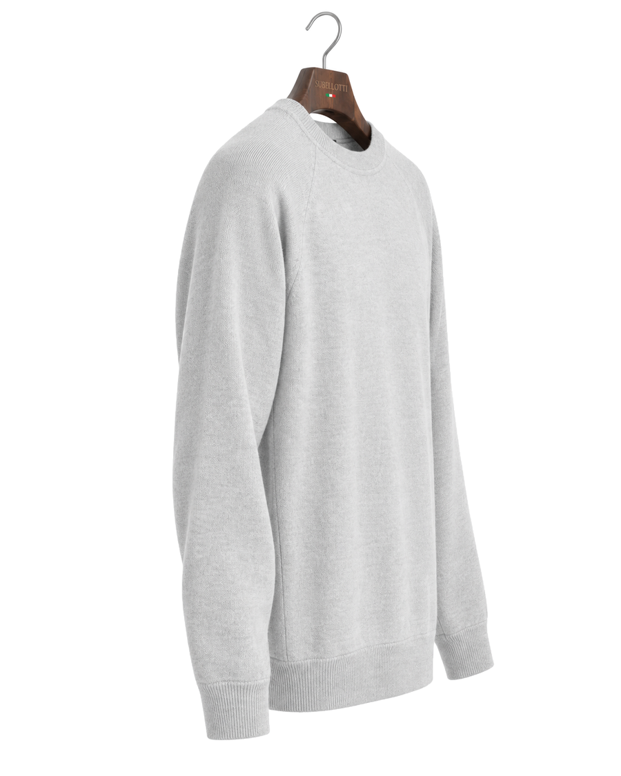 Luno Crewneck Ghiaccio — Side