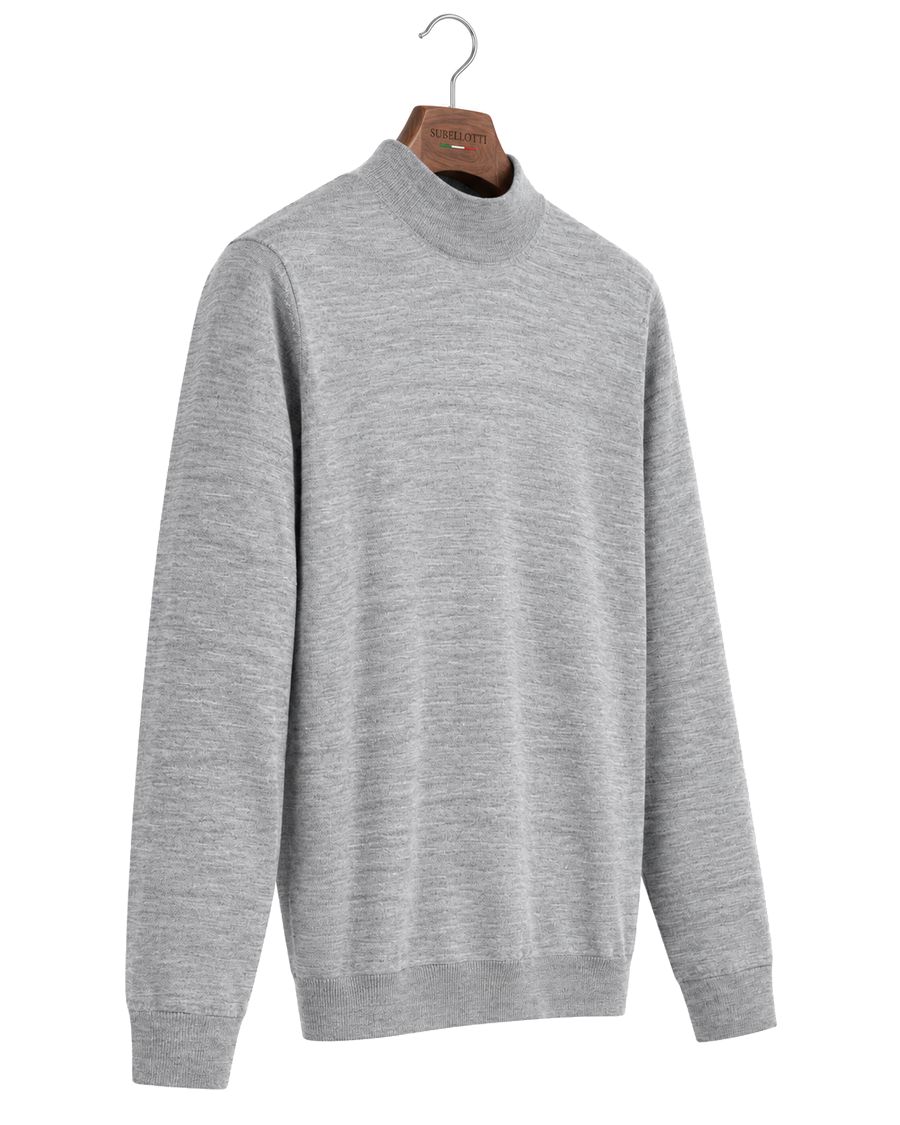 Luno Crewneck Grey — Side