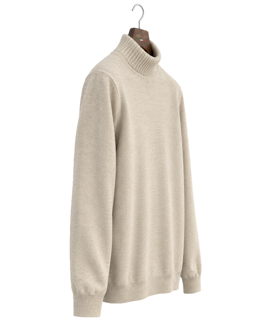 Napolitano Cashmere Roll Neck Jumper — Side