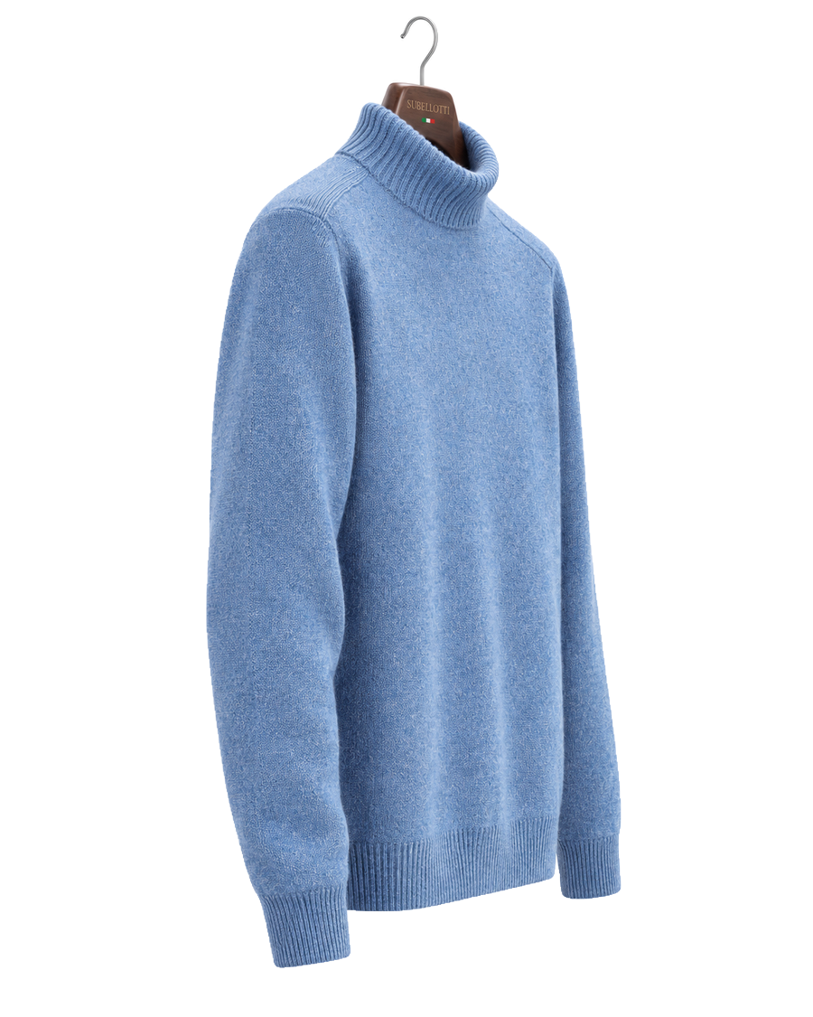 Napolitano Cashmere Roll Neck Jumper — Side