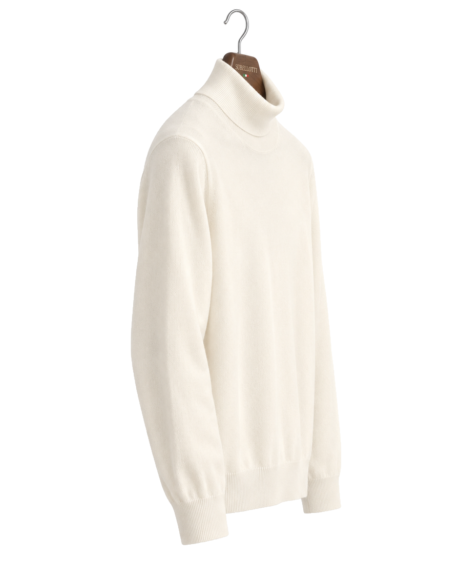 Napolitano Cashmere Roll Neck Jumper — Side
