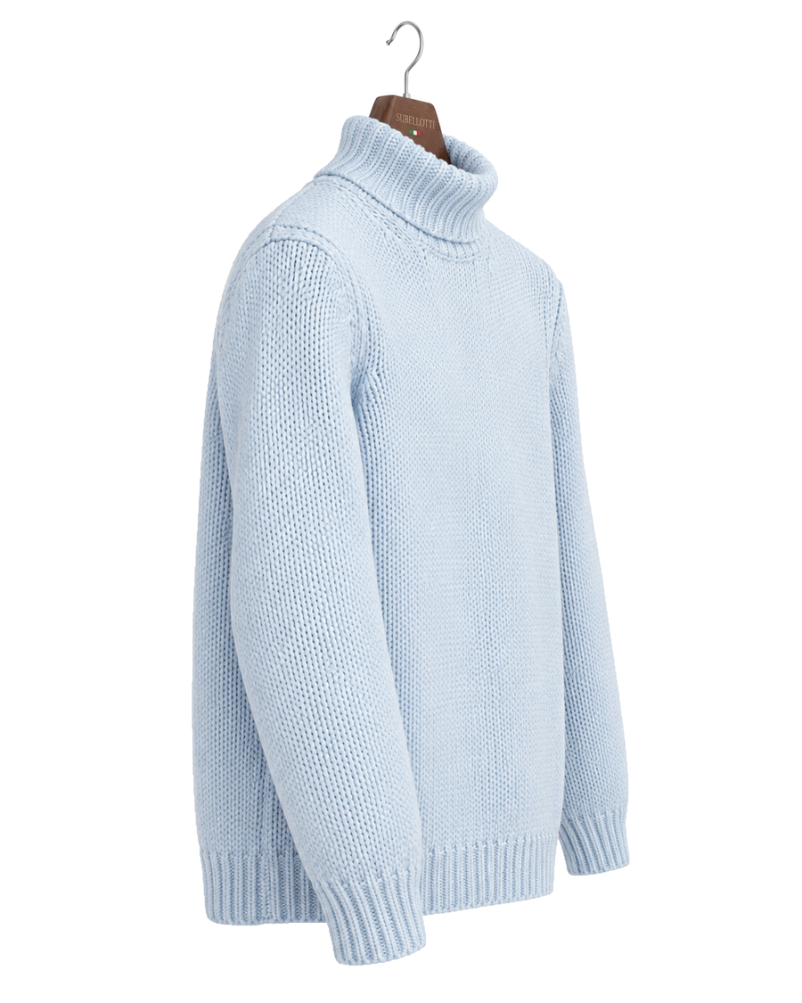 Nuvola Turtleneck Sky Blue — Side