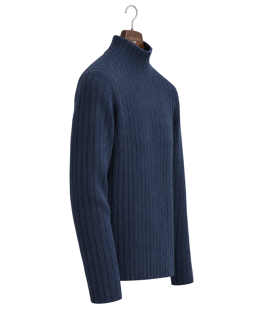 Ribes Turtleneck Navy — Side