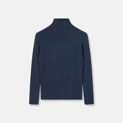 Ribes Turtleneck Navy — back view